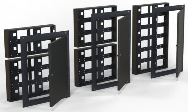 Кабинеты для LED экранов 960x960 с дверьми